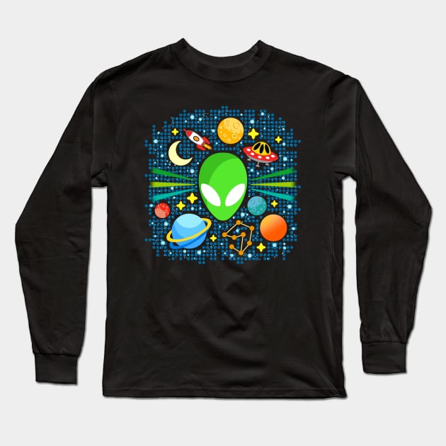 Alien Long Sleeve T-Shirt by AdrianaStore